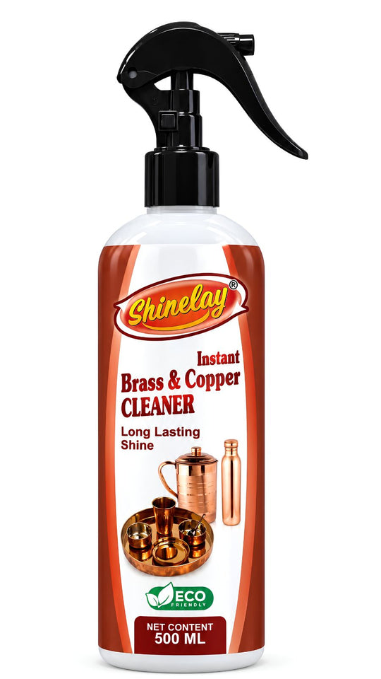 Instant Brass & Copper Cleaner – Powerful Tarnish, Stain & Dirt Remover for Brass, Copper Utensils, Metalware & Kitchen Items – 500 ML