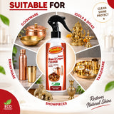 Shinelay Instant Brass & Copper Cleaner - Powerful Tarnish, Stain & Dirt Remover for Brass, Copper Utensils, Metalware & Kitchen Items - 2 x 500 ML