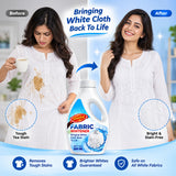 Fabric Whitener – Powerful Fabric Whitening Solution for White Clothes, Tough Stains & Laundry Care – 500 ML