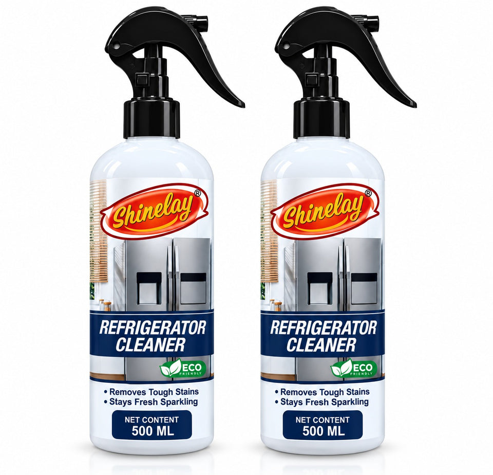 Shinelay Refrigerator Cleaner - Powerful Tough Stain & Dirt Remover for Refrigerator, Fridge & Kitchen Appliances - 2 x 500 ML
