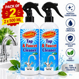 Shinelay Tap & Faucet Cleaner - Advanced Water Mark, Stain & Dirt Remover for Bathroom & Kitchen - 2 X 500 ML