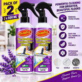 Shinelay Tile, Marble & Granite Floor Cleaner - Powerful Floor Cleaner for Tiles, Marble, Granite & Hard Surfaces - Lavender - 2 x 500 ML