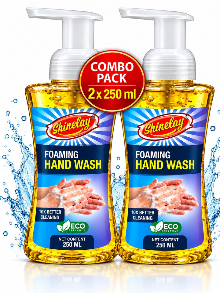 Shinelay Foaming Hand Wash - 10X Better Cleaning Hand Wash for Effective Hand Hygiene - 2 x 250 ML
